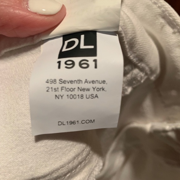 DL1961 Margaux Mid-rise Instasculpt Ankle Skinny Jeans in Porcelain size 34 - Picture 7 of 7